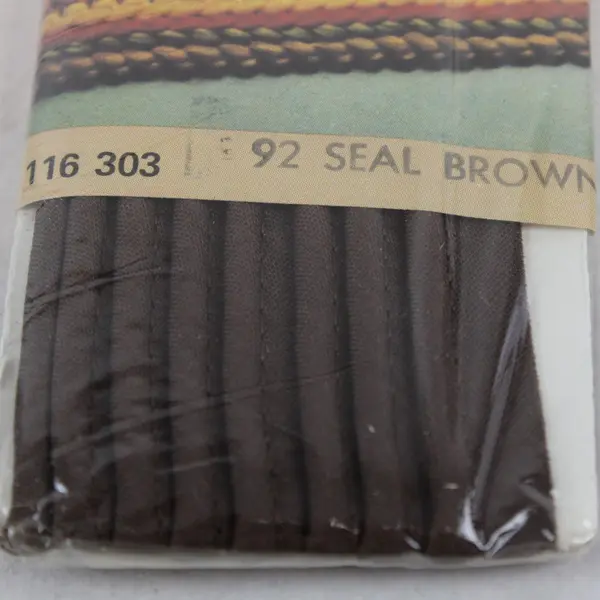 Lot of 4 Vintage Brown Sewing Trims Bias Tape Seam Binding Piping