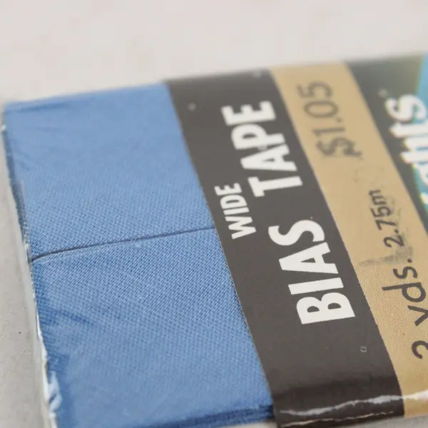 Lot of 5 Blue Sewing Trims Bias Tape Seam Binding Hem Facing NOS