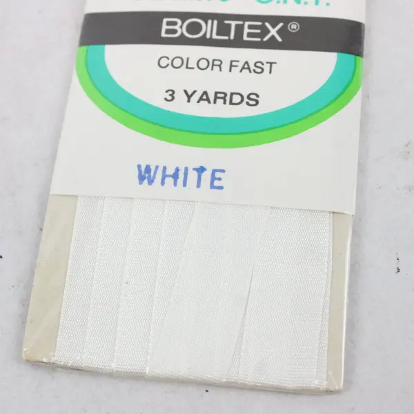 Lot of 4 Mixed Brand White Sewing Trims Maxi Piping Twill Seam Binding Bias Tape