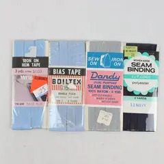 Lot of 4 Wrights J&P Coats Boiltex Dandy Bias Tape Seam Binding Hem Tape