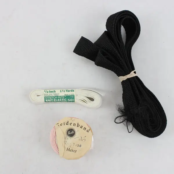 Lot of 3 Vintage Sewing Craft Accessories Nylon Strap Ribbon Elastic