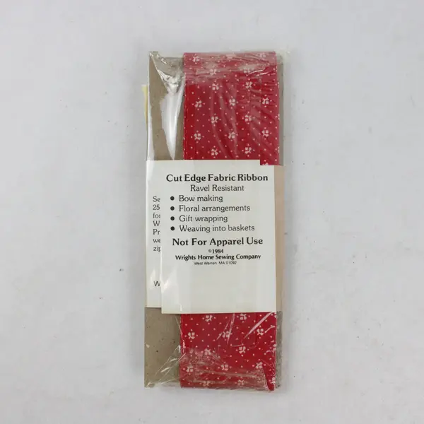 Lot of 4 Assorted Sewing Craft Ribbons & Lace Trim - Wrights Included