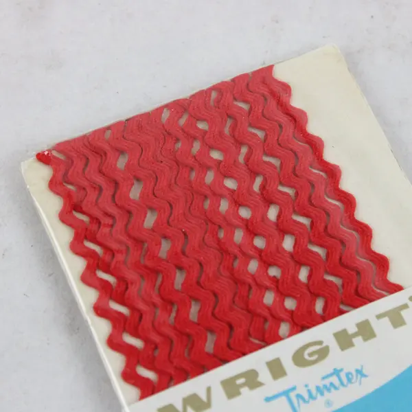 Lot of 5 Assorted Rick Rack Trim Wrights Penimaid Sewing Colors