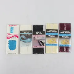 Wrights Talon Mixed Sewing Trims Lot of 5 Hem Tape Seam Binding New