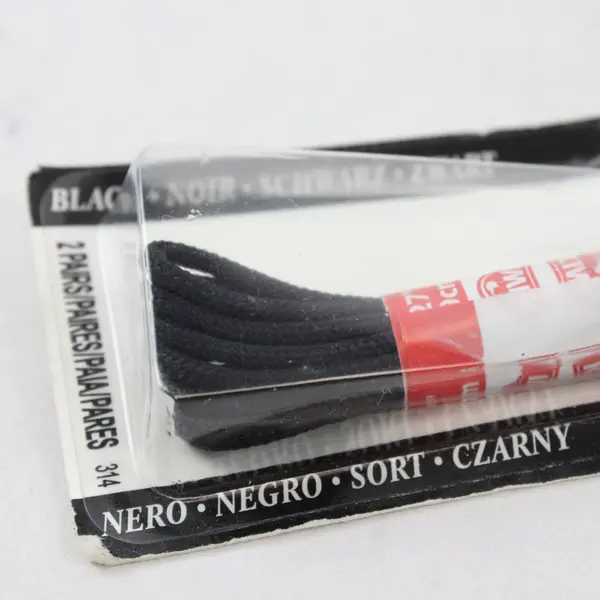 Lot of 4 Pairs Kiwi Penguin Shoe Laces Black White 27in 36in