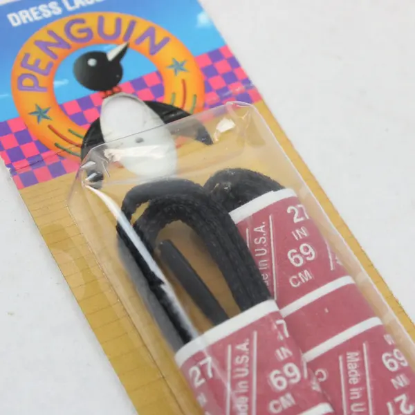 Lot of 4 Pairs Kiwi Penguin Shoe Laces Black White 27in 36in