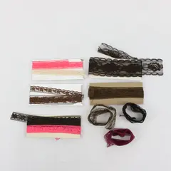 Lot of Assorted Lace Trim Brown Pink Burgundy Sewing Crafts
