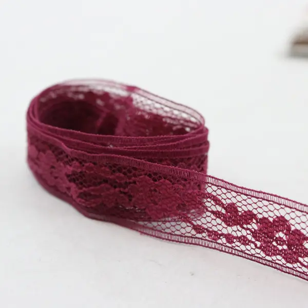 Lot of Assorted Lace Trim Brown Pink Burgundy Sewing Crafts