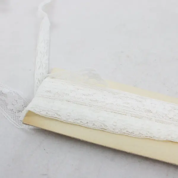 Lot of Assorted White Lace Trim Sewing Craft Embellishments