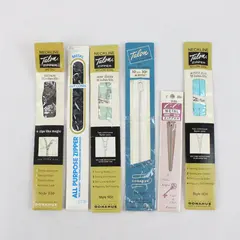 Lot of 6 Assorted Talon C&C J&P Coats Zippers New