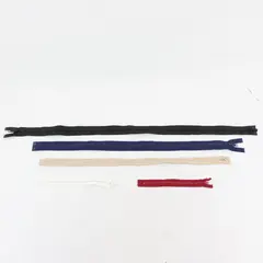 Lot of 5 Mixed Color Sewing Zippers Assorted Sizes Used Craft Repair