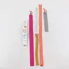 Lot of 6 Assorted Coats Zippers Sewing Mixed Colors 7-21 in
