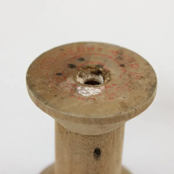 Lot of 4 Vintage Wooden Thread Spools, 2.8" & 2.0" Tall 