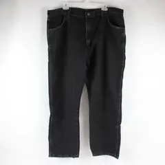 Wrangler Black Denim Regular Fit Jeans Men's Size 42x29