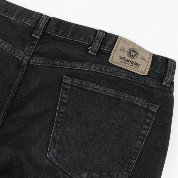Wrangler Black Denim Regular Fit Jeans Men's Size 42x29