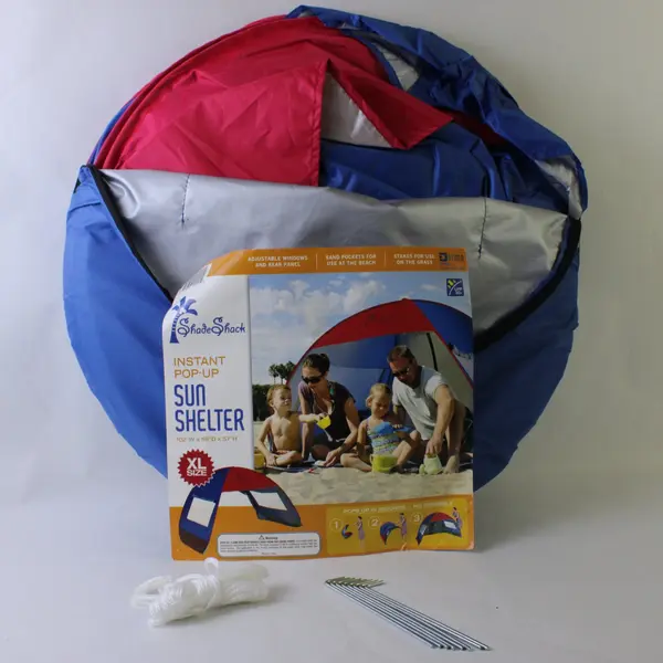Shade Shack Instant Pop-Up Sun Shelter Blue Used