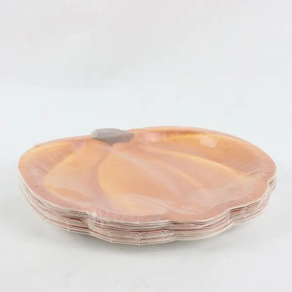 Halloween Pumpkin Party Supplies Lot Plates Napkins Gelatin Mold