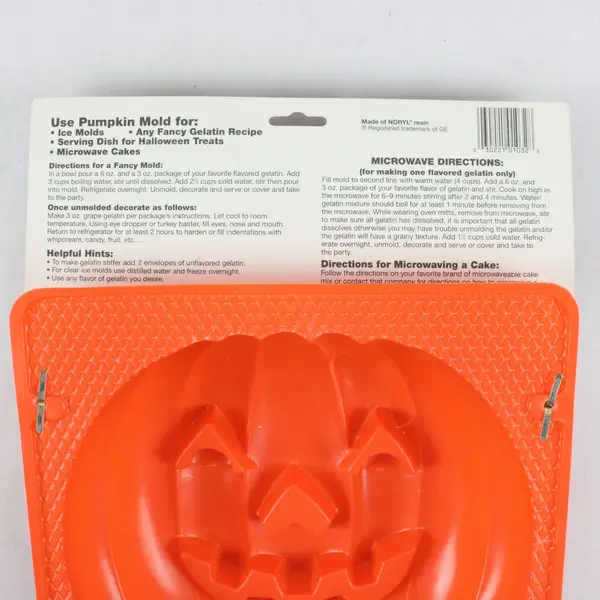 Halloween Pumpkin Party Supplies Lot Plates Napkins Gelatin Mold