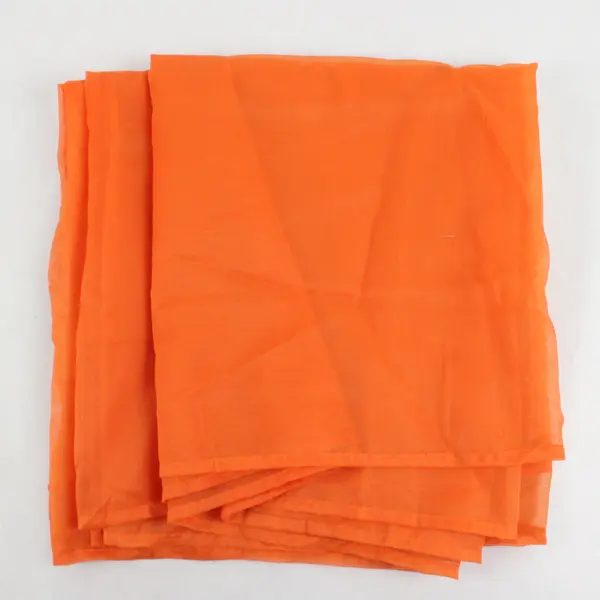 Lot of 2 Orange Table Runner and Tablecloth Fall Decor or Upcycle Fabrics 