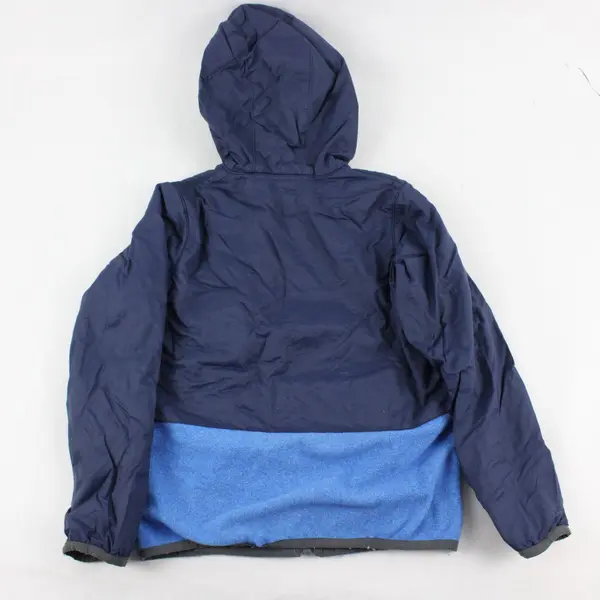 Columbia Blue Color Block Zip Up Youth Jacket With Hood Size S(8)