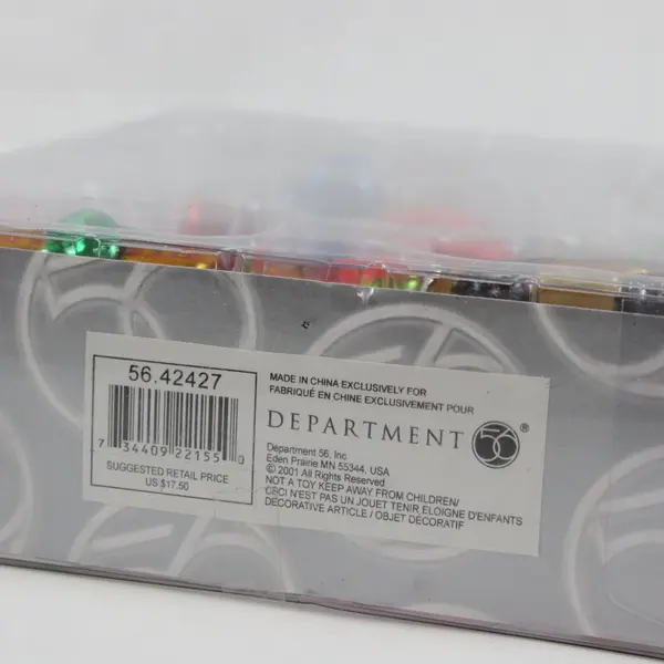 Set of 5 Dept 56 Mini Blown Glass School Christmas Ornaments
