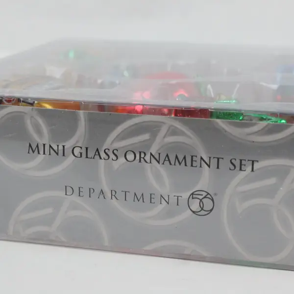 Set of 5 Dept 56 Mini Blown Glass School Christmas Ornaments