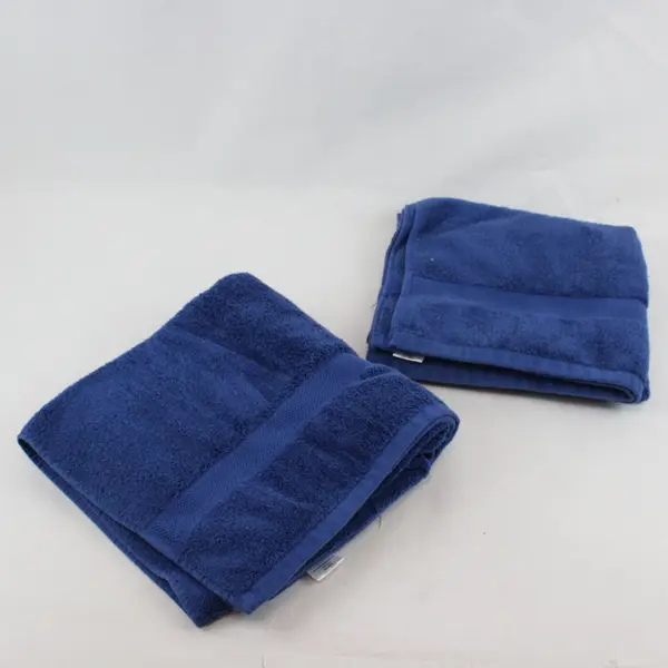 Set of 2 Infinitee Xclusives Blue Cotton Bath Towels