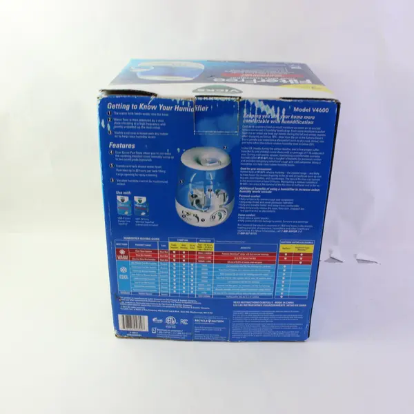 Vicks Filter Free Ultrasonic Cool Mist Humidifier Medium Room V4600V1