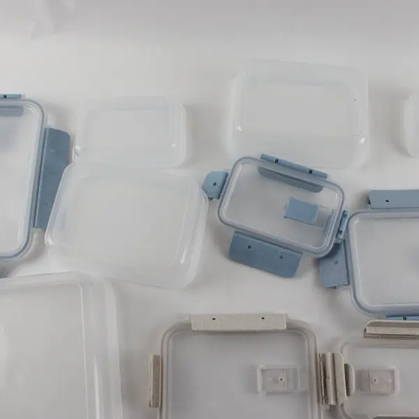 Set of 6 Translucent Plastic Food Storage Containers