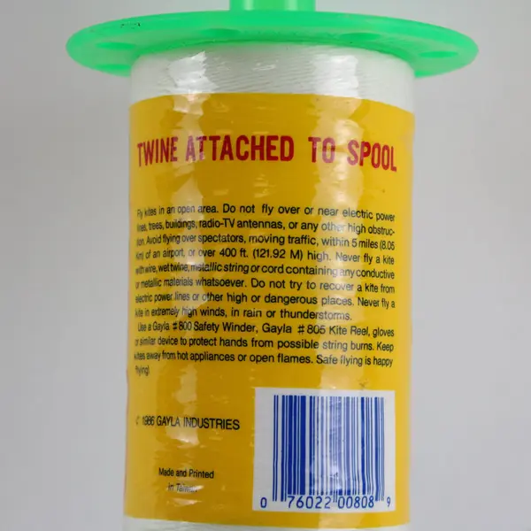 VTG 1986 Gayla Kite Twine Safety Spool 500 ft No. 808