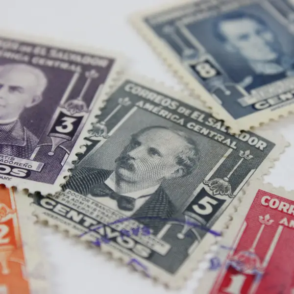 Lot Of 5 El Salvador Famous Men Stamps 1947 Used SC #596-600