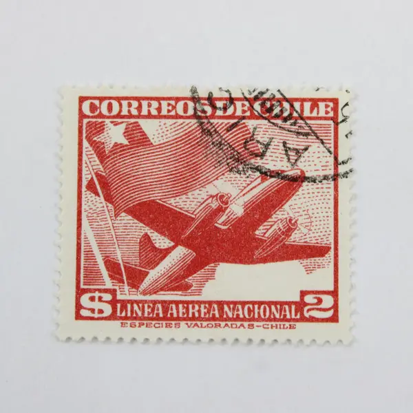 Lot Of 6 Chile 1951-54 Airmail Stamps Used SC #C146A-51