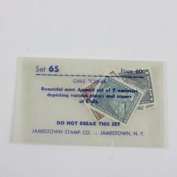 Lot Of 7 Chile Airmail Stamps SC #C39-45 Mint Never Hinged