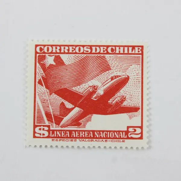 Lot Of 5 Chile Airmail Stamps Mint Never Hinged
