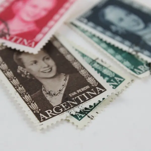 Lot Of 5 Argentina 1952 Eva Peron Stamps Used