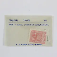 Lot Of 3 Bolivia 1950 United Nations Stamps SC #340 #C138-39 MNH