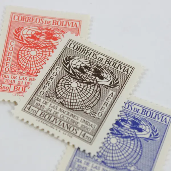 Lot Of 3 Bolivia 1950 United Nations Stamps SC #340 #C138-39 MNH