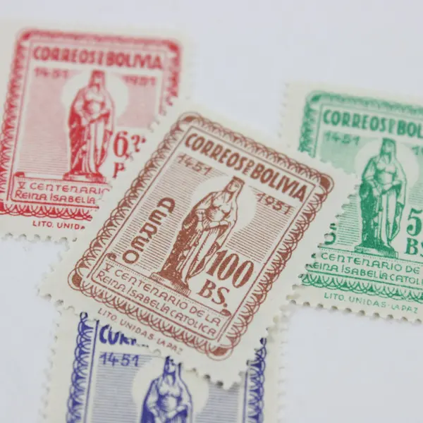 Lot Of 4 Bolivia 1952 Isabella The Catholic Stamps MNH #371-72 #C163-64