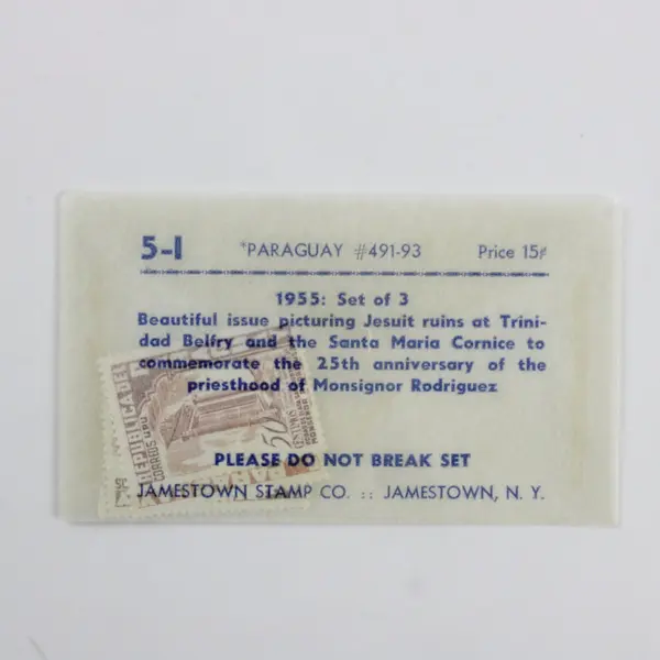 Set Of 3 Paraguay 1955 Jesuit Ruins Stamps SC #491-93 MNH OG