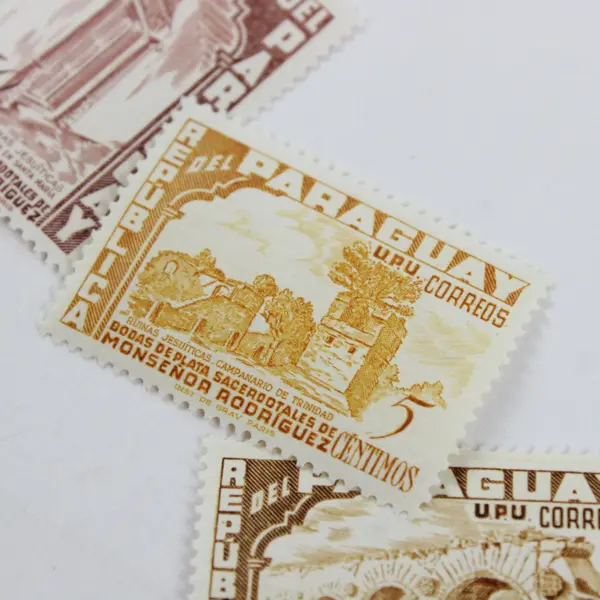 Set Of 3 Paraguay 1955 Jesuit Ruins Stamps SC #491-93 MNH OG