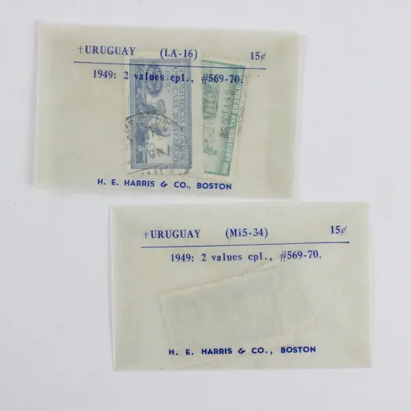 Lot of 2 Uruguay 1949 Labor Conference Used Stamps Scott #569-70
