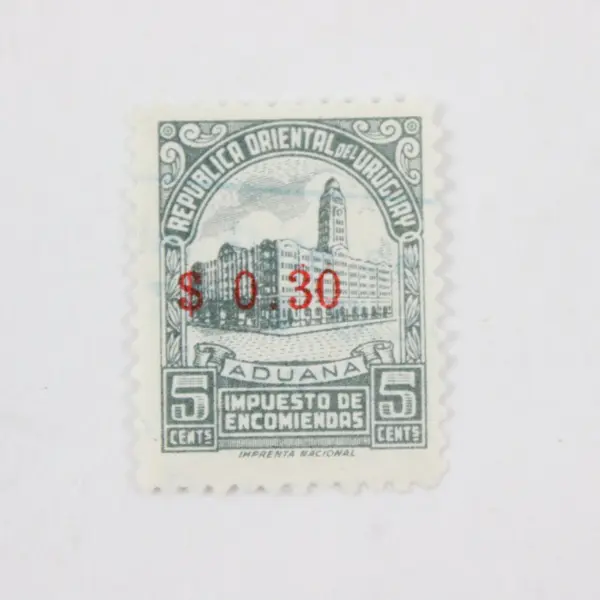 Lot of 10 Uruguay 1956-57 Parcel Post Tax Issue Used Stamps
