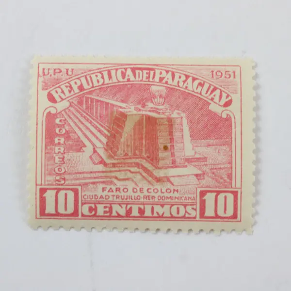 Lot of 9 Vintage 1950s Stamps Paraguay Ecuador Mixed Used Mint Hinged