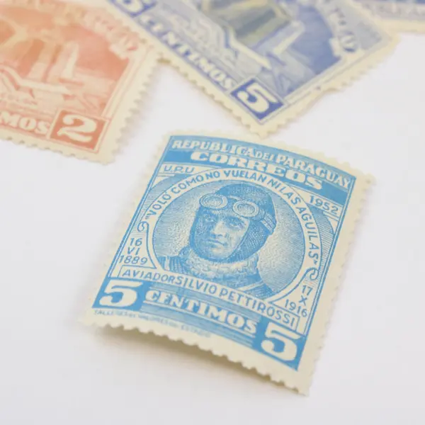 Lot of 9 Vintage 1950s Stamps Paraguay Ecuador Mixed Used Mint Hinged