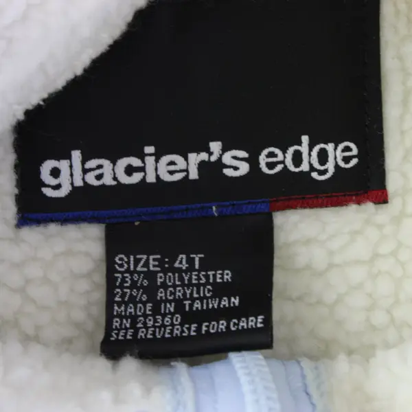 Glacier's Edge Girls Blue Sherpa Lined Winter Jacket 4T 