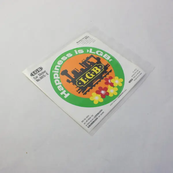 Lehmann Gross Bahn Happiness is LGB Car Sticker No.0015-E 5.5"