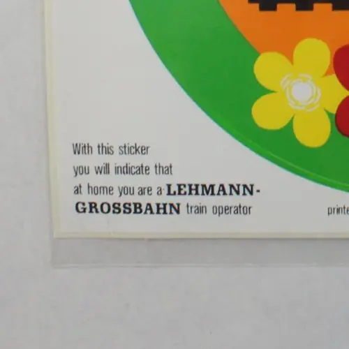 Lehmann Gross Bahn Happiness is LGB Car Sticker No.0015-E 5.5"