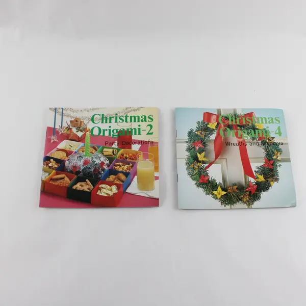Lot of 2 Heian Christmas Origami Booklets Vol. 2 & 4