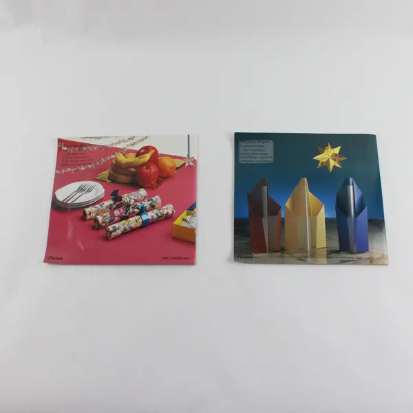 Lot of 2 Heian Christmas Origami Booklets Vol. 2 & 4