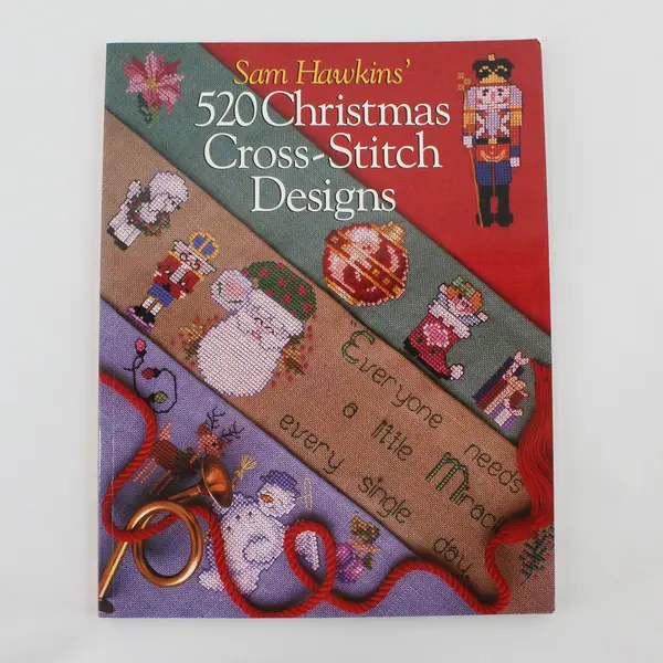 Sam Hawkins 520 Christmas Cross-Stitch Designs 1998 Paperback